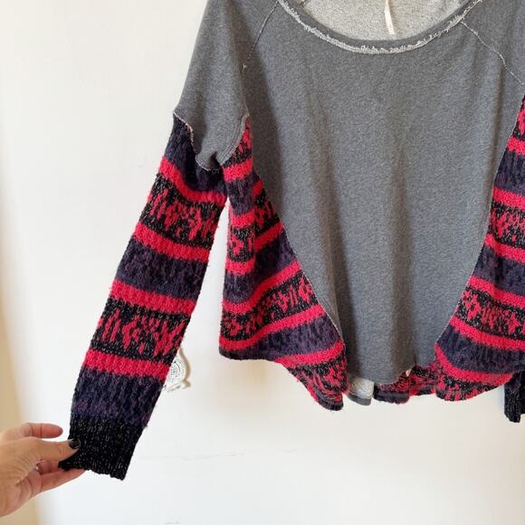 Free People Sinner Sweater Knit Sweatshirt S - Picture 6 of 11